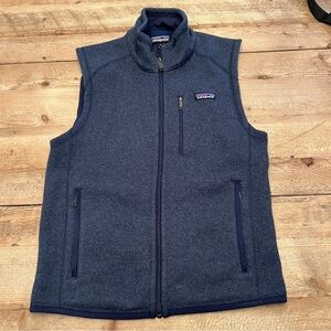 Women’s Patagonia Navy Better Sweater zip up vest Sz. S